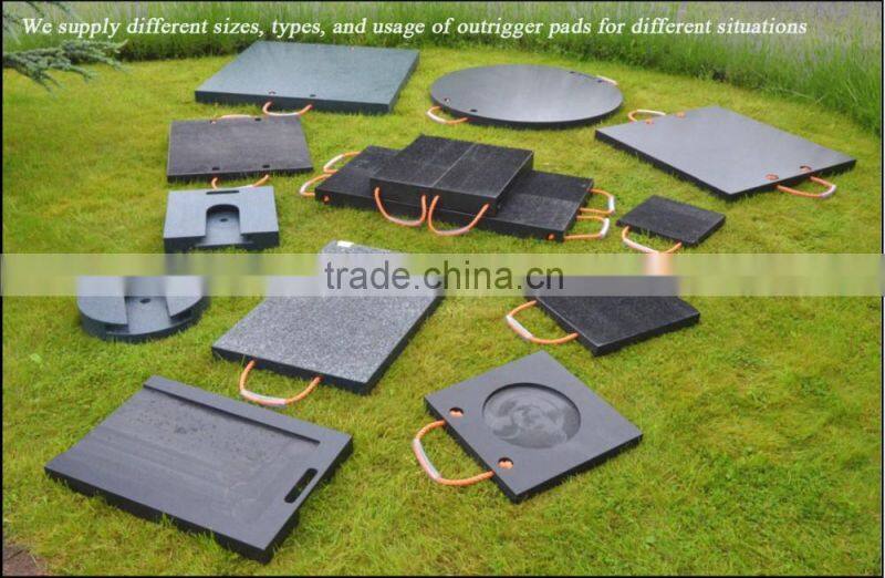 UHMWPE Durable High Strength Portable Crane Outrigger Pads Crane Outrriger Board Plastic Sheet