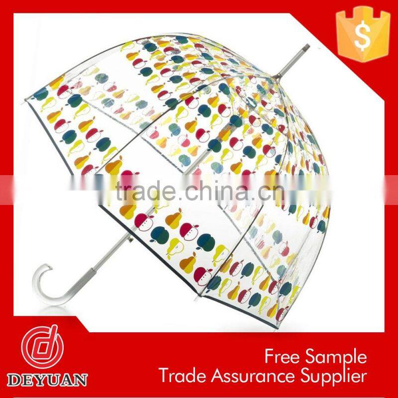 fashion dress dome shape bubble clear straight umbrella