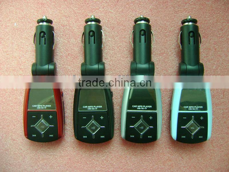 Most popular China Style cigarette lighter car mp3 fm modulator player with competitive price