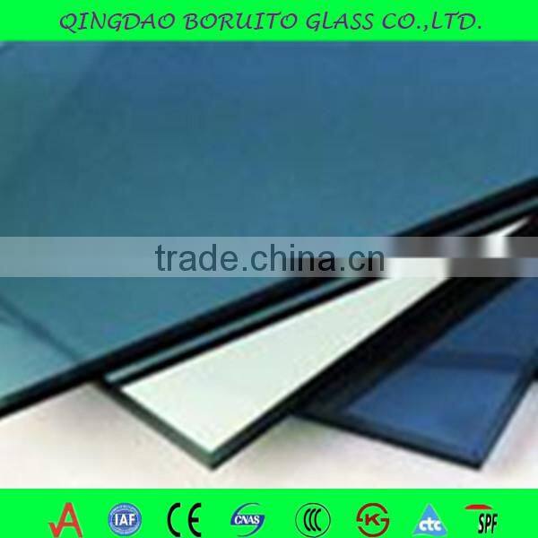 Blue colored Coated Glass 4mm 5mm Float Reflective Glass price