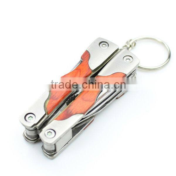 Wood handle multi tool plier