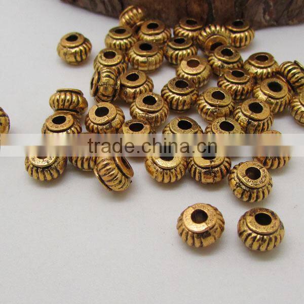 JS1230 Wholesale 4mm gold bicone spacer beads