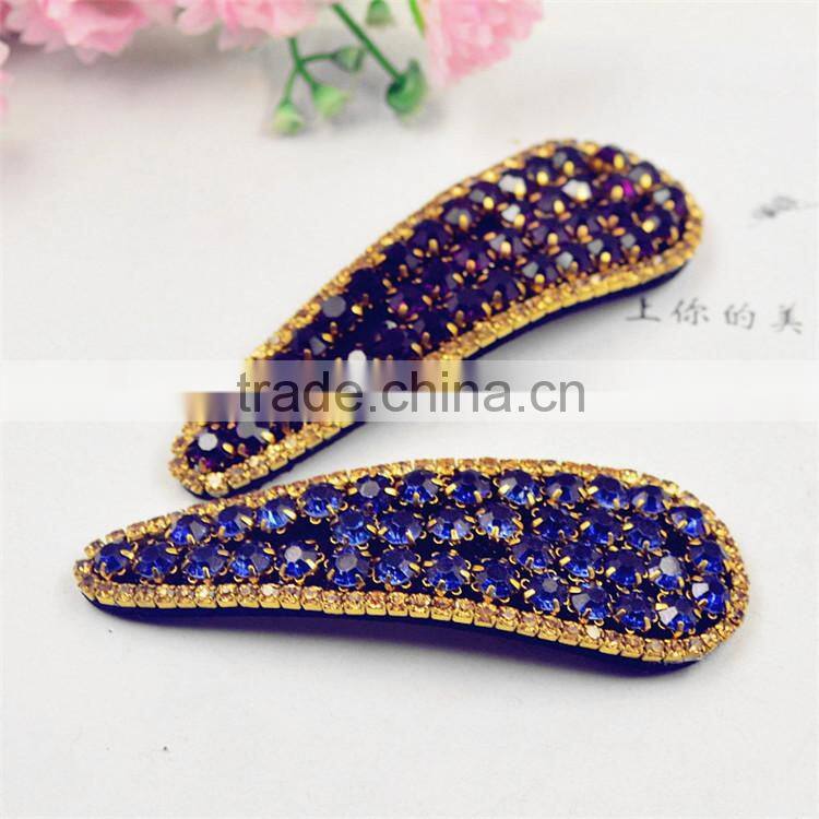 Hot New Fresh Wind Latest European And American Retro Simple Little Hair Clips with Full Stone