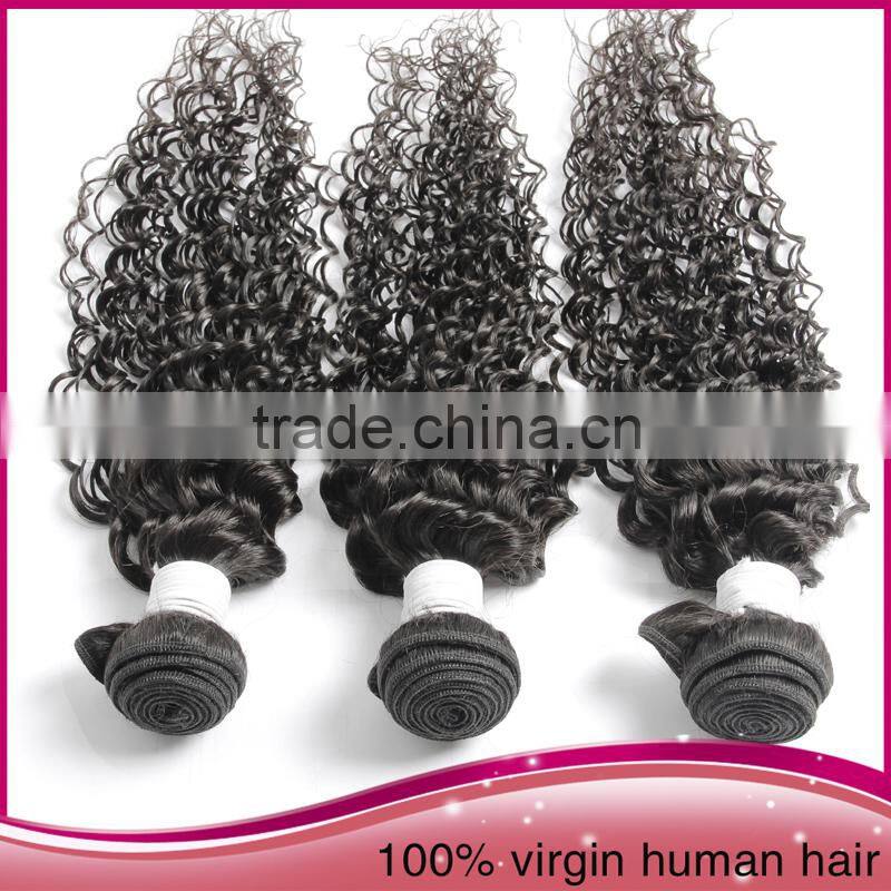 Unprocessed pure remy human hair100% virgin peruvian hair weft /weave