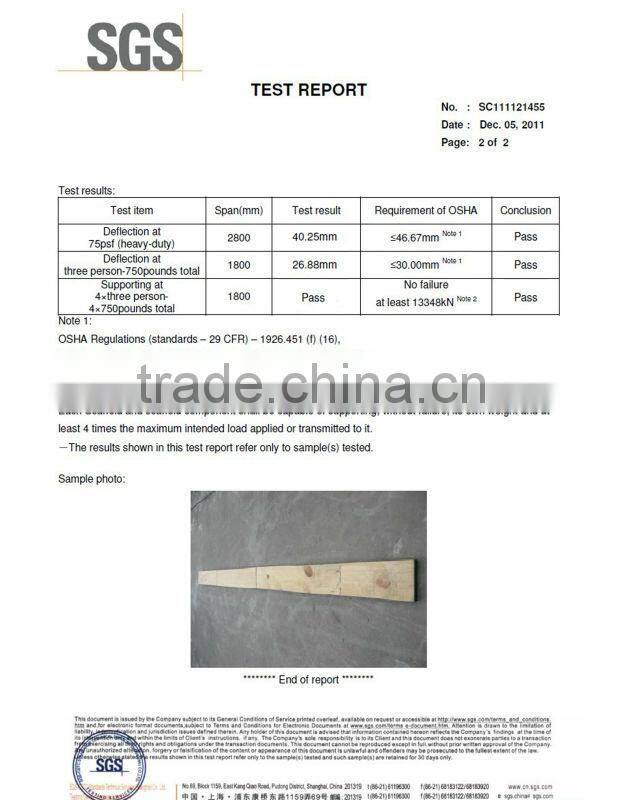 Chinese pine LVL board