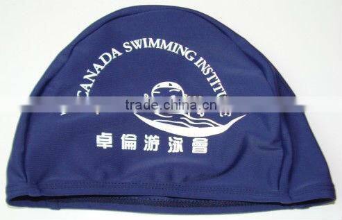 2015 fashion new hot sale lycra swim caps with logos