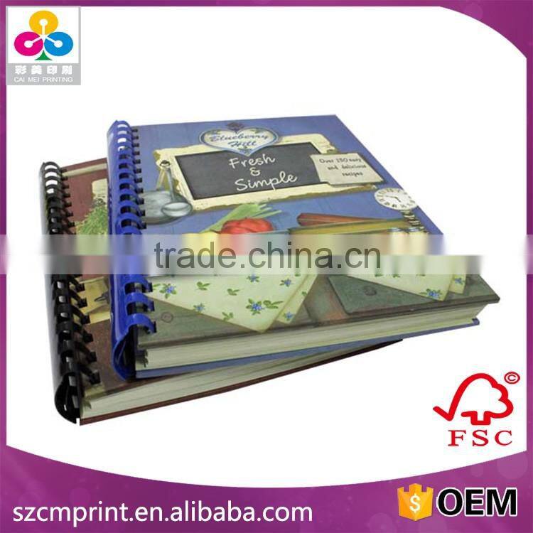 Colorful Hardcover book/hardback book Wire-o/Spiral Bound Book Printing