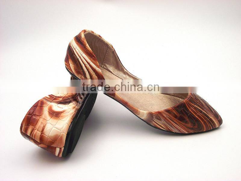 new fashion special leather popular comfortable flower flat shoes in stock