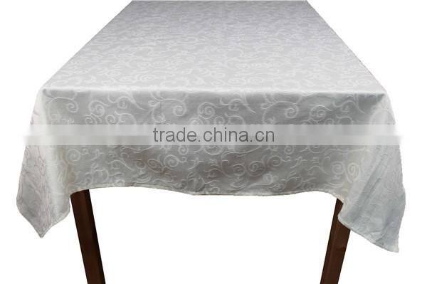 Hot Sale 100% Polyester Jacquard Design Catering Table Cloth Linen