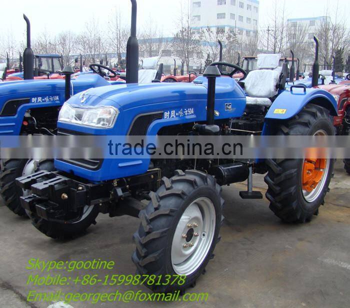 50hp 4x4 wheels driven tractor