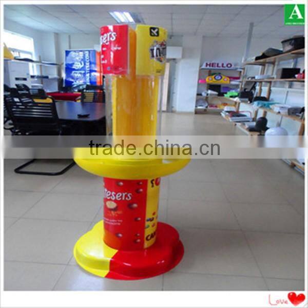 Plastic display for coffee promotion in supermarket cup-shaped