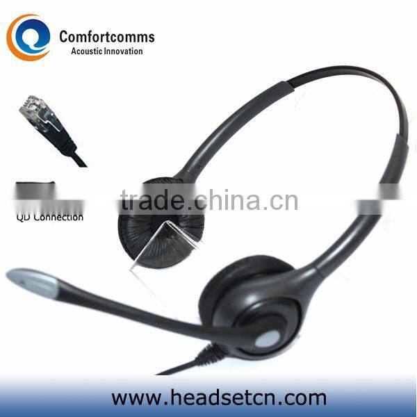 Monaural call center telephone headphone with RJ plug HSM-600RPQDRJ