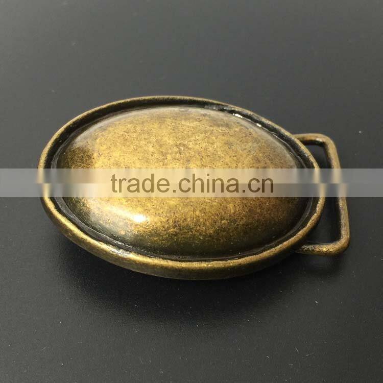 Belt buckle blank in antique brass