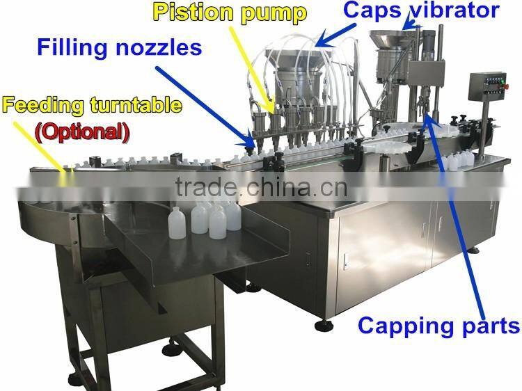 PLC controlled liquid filling machine,auto filling machine 6 nozzles