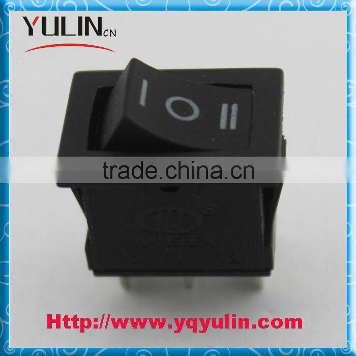 PA66 KCD1-103 3Pin 250Vac 20A ON OFF ON rocker switch