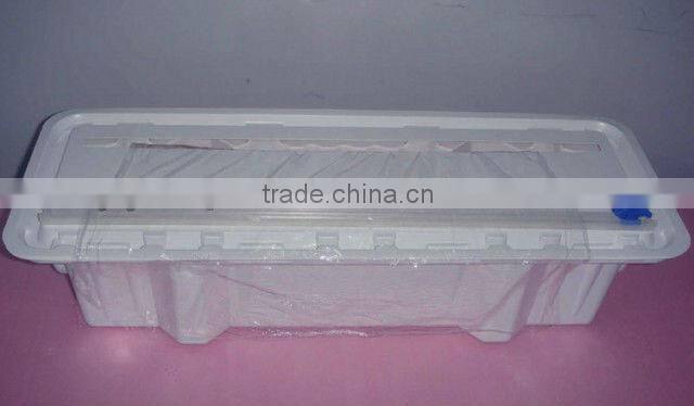 12" and 18" kitchen foil dispenser cling film baking paper cutter box holder plastic packaging box w/ blade slide cutter