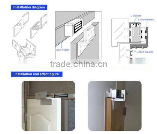 Single door 280kg holding force access control Magnetic door Lock electric lock PY-EL5-4