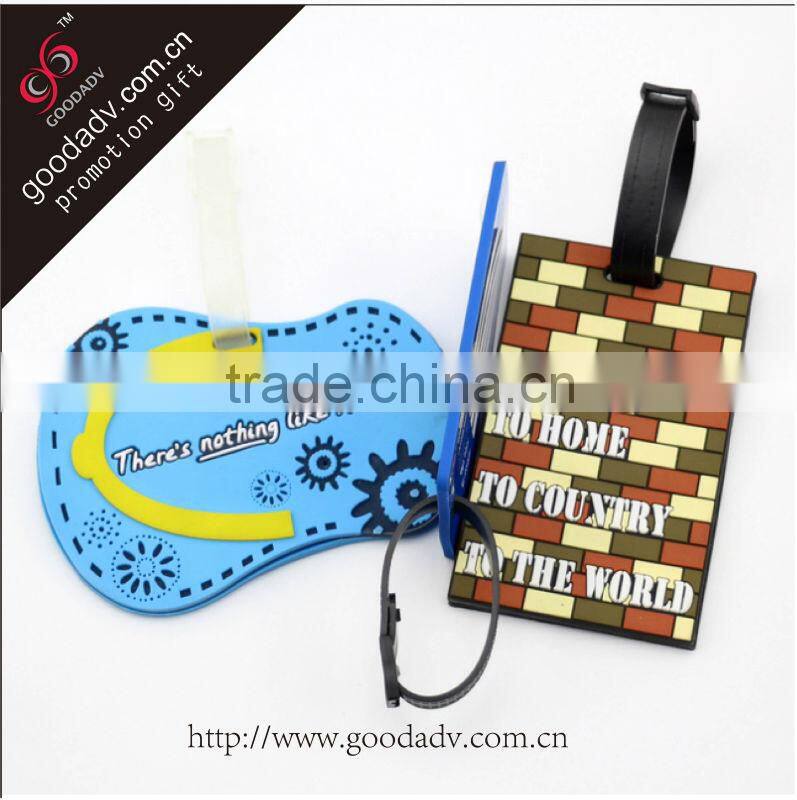 2016 new style PVC luggage tag good for travel promotional gifts