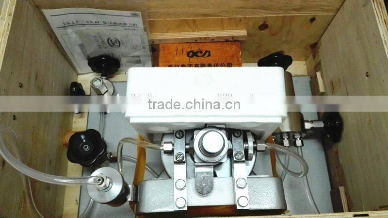 pressure gauge calibration vacuum dead weight tester