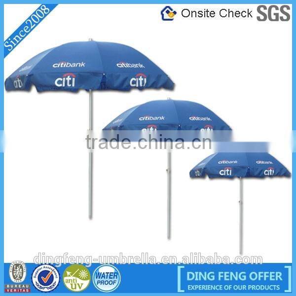 Hot sale free design outdoor beach umbrella with pouch