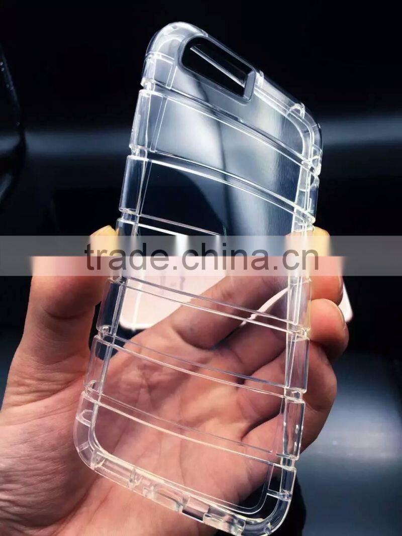 Transparent Clear Silicone Slim Gel TPU Case and Screen Protector for iPhone 6S Plus