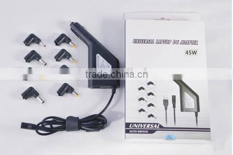 2016 new Universal car charger 45w charge for laptop