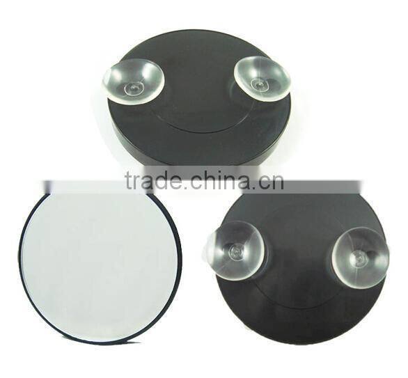 plastic round shape wall mount fogless shaving mirror
