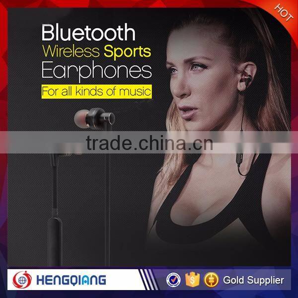 2016 July Fashion wireless V4.0 sport earphone, earphone for sport