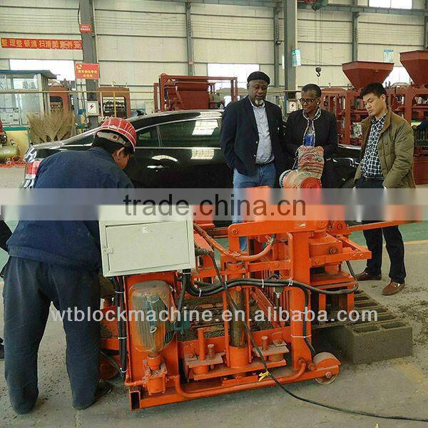 QT40-3 Moving concrete block machine price for sudan