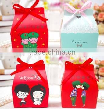 Wholesale wedding gift bag,wedding paperbag with bow tie,