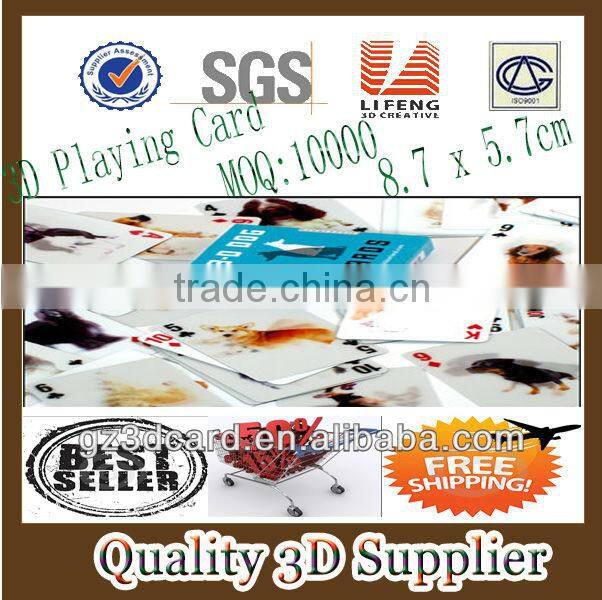 Guangzhou Lifeng large sized educational royal brand tin box joker crown 3d printing playing card