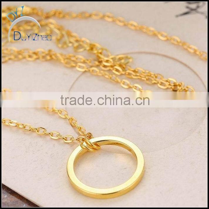 Hot sell latest fashion simple gold ring pendant designs