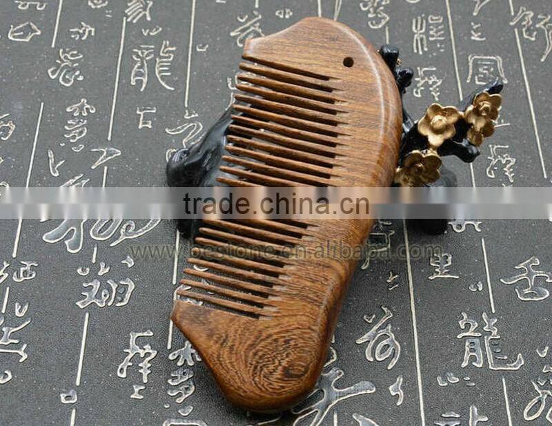 Afro Flea Wooden Barber Hair Comb
