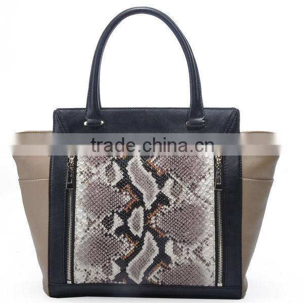 Snake genuine leather handbags for ladies