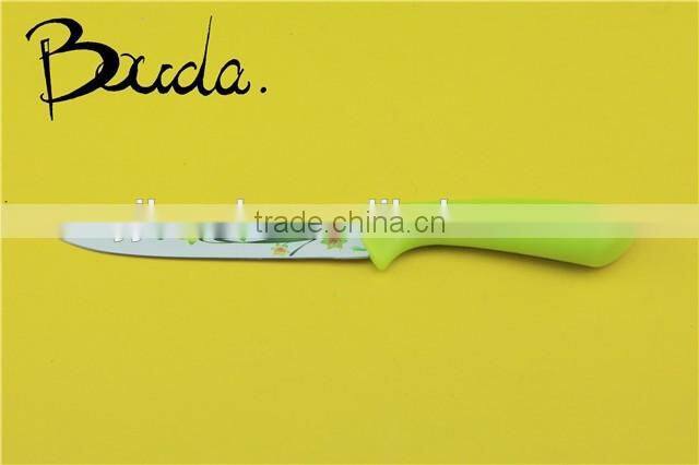 8" Flower printing good quality Europe market fruit knife BD-K6622