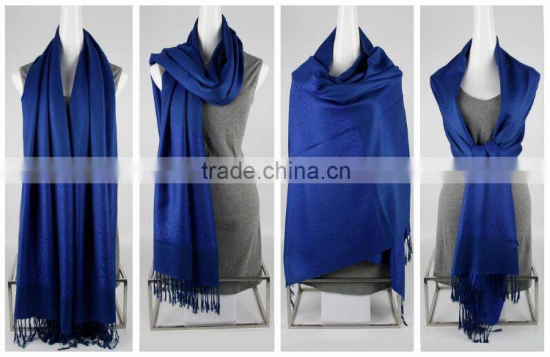 Viscose Yarn- dyed Fashion Reversible Scarf