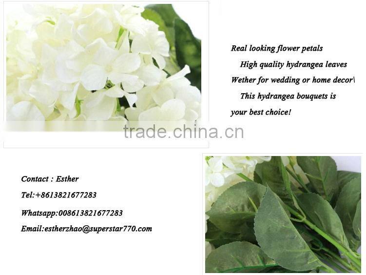 Silk floral arrangements fake hydrangeas flowers wholesale