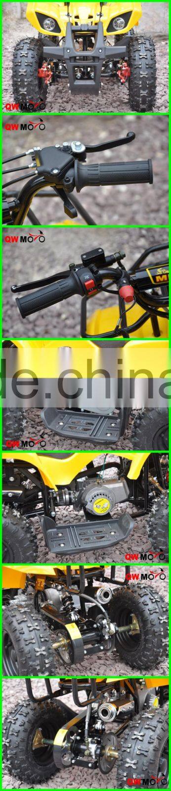 QWMOTO 49cc 2 stroke mini ATV 50cc children quad pull start mini Quad bike