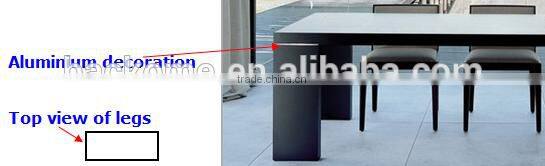 modern dining set black oak table