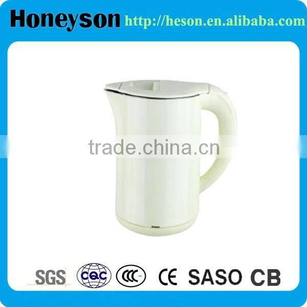 white or black melamine electric tea kettle (stainless steel inside) with tray set