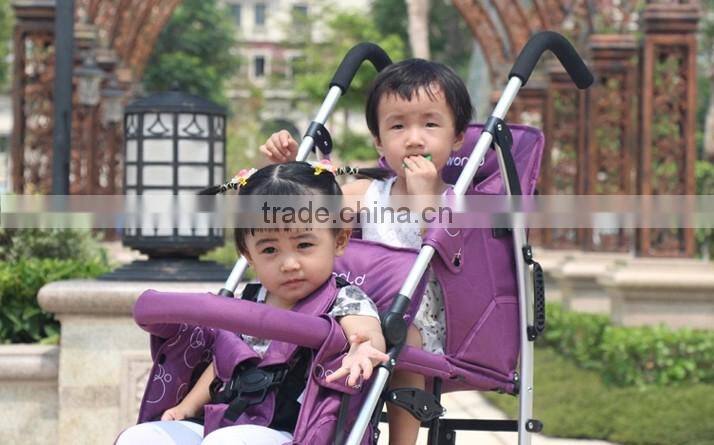 New European Style Fasion Twin Tandem Baby Stroller
