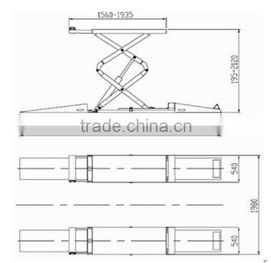 CE Cheaper Smart Home Parking Scissor Car Lift