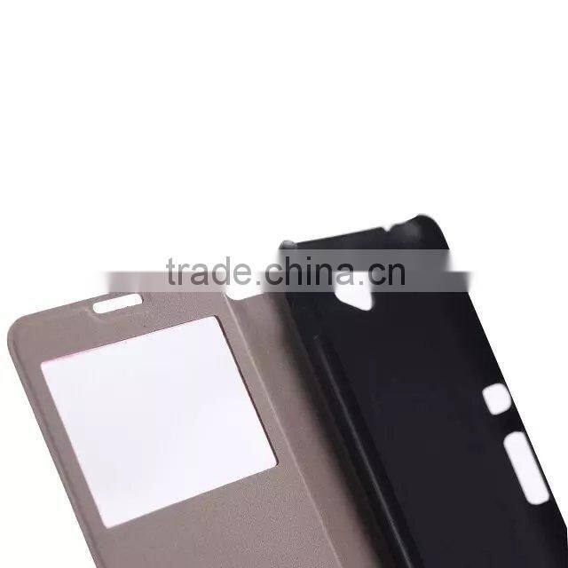 PU Plastic Printed Back Cell Phone Case For SONY E4