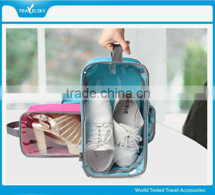 Zipper Fabric Travel Shoe Bag