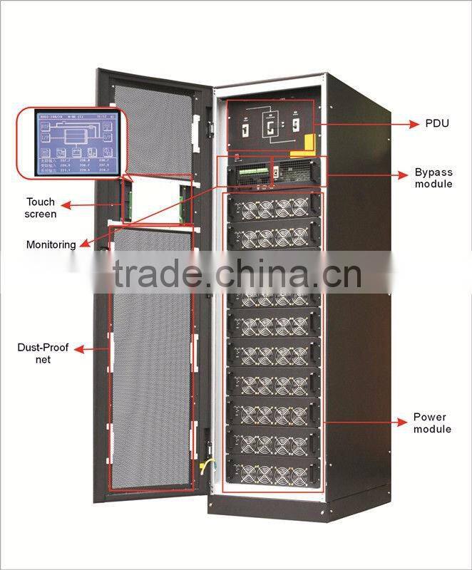 high frequency 180kva modular and parallel ups power supply 30kva power module supply