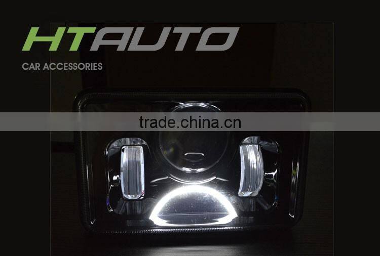 HTAUTO Round LED Headlamp 7'' 60w JK Wrangler LED Headlights,Motorcycle LED Projector Head Light