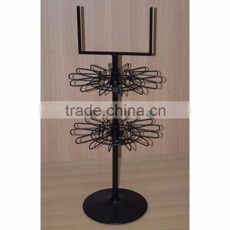 latest design wire key chain display rack with lock system