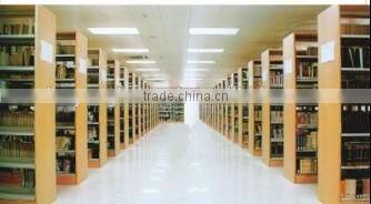 Modern school furniture wooden library metal book shelf