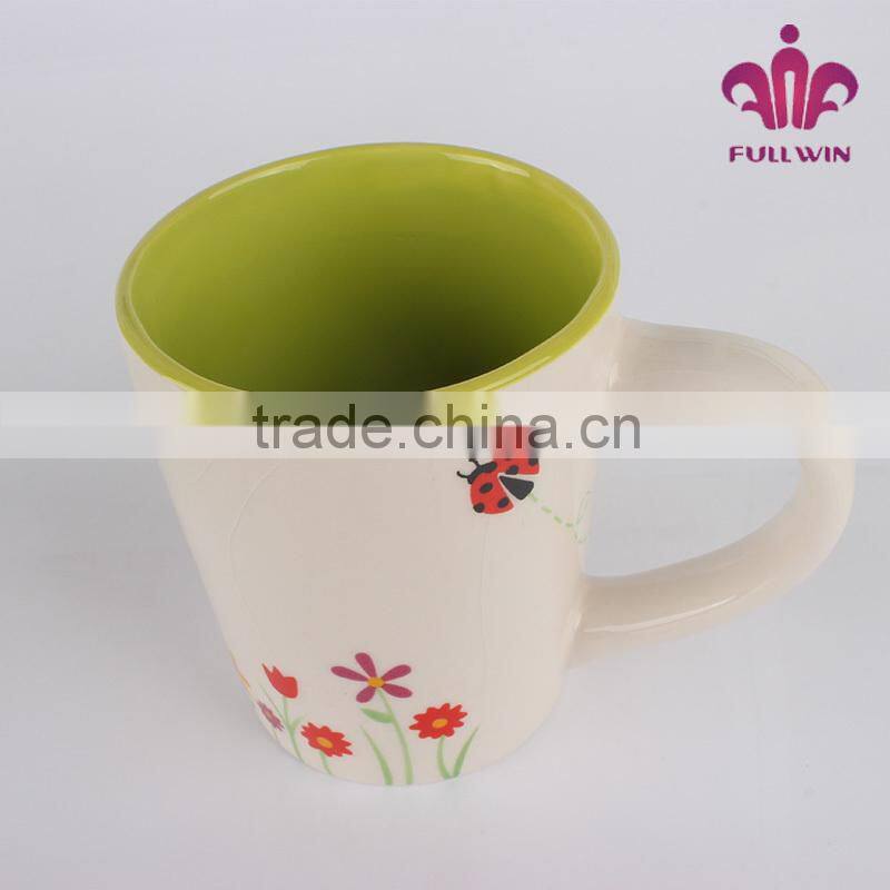 Spring pattern ceramic espresso cups middle east tea cups custom disposable cups