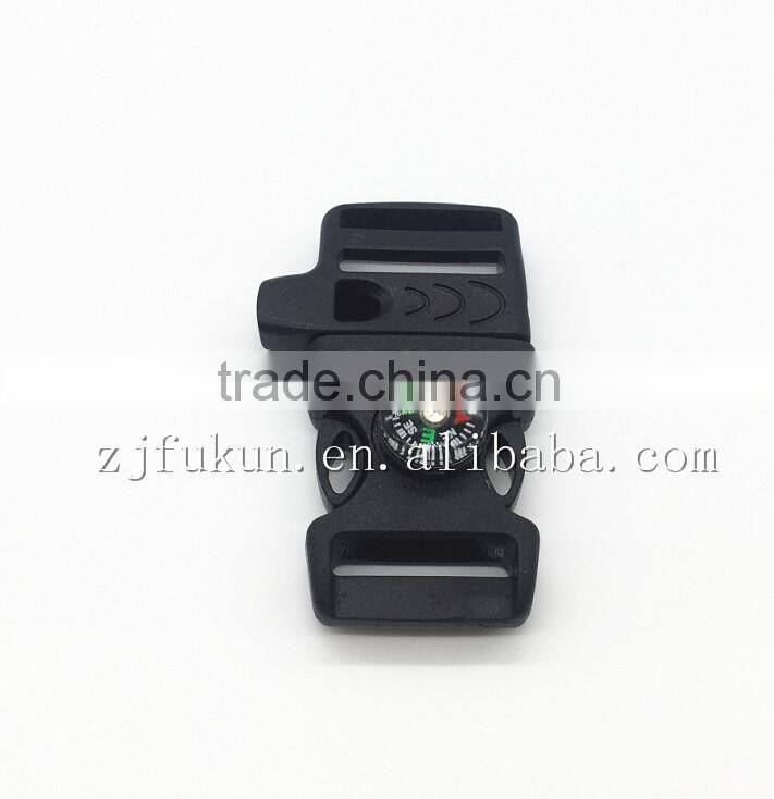 New Fashion Outdoor Camping Equipment Rope Compass Whistle Shackles Oriental Survival Paracord Wrist Buckles